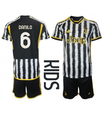 Juventus Danilo Luiz #6 Hemmakläder Barn 2023-24 Kortärmad (+ Korta byxor)